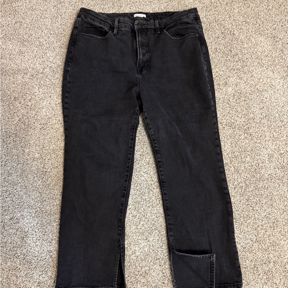 Good American Black Ankle Jeans
